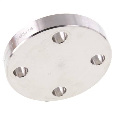 Blindflens DN20-PN40 RVS 1.4571 DIN 2527 En EN 1092-1 (Type 05)