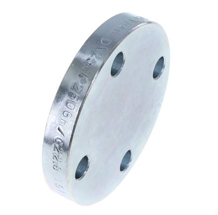 Blindflens DN50-PN40 Verzinkt Staal DIN 2527 En EN 1092-1 (Type 05)