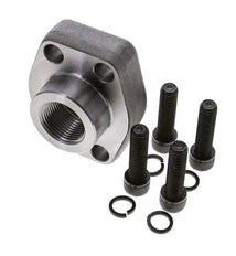 1-1/2'' SAE Flens 3000 psi Blank staal met G1'' Binnendraad ISO 6162-1