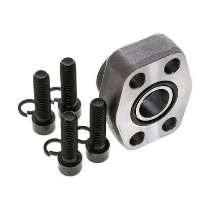 1'' SAE Flens 6000 psi Blank staal met G1'' Binnendraad ISO 6162-2