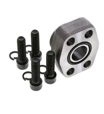 1'' SAE Flens 6000 psi Blank staal met G1'' Binnendraad ISO 6162-2