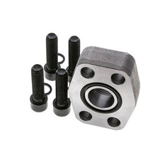 1'' SAE Flens 6000 psi Blank staal met G1'' Binnendraad ISO 6162-2