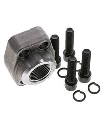 1'' SAE Flens 6000 psi Blank staal met G1'' Binnendraad ISO 6162-2