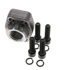 1'' SAE Flens 6000 psi Blank staal met G1'' Binnendraad ISO 6162-2