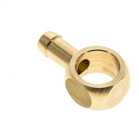 9 mm & G3/8'' Messing Banjobout met Slangpilaar