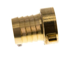 G 1 1/2'' x 38mm Messing Slangpilaar met NBR Afdichting en Vleugelmoer 16 Bar
