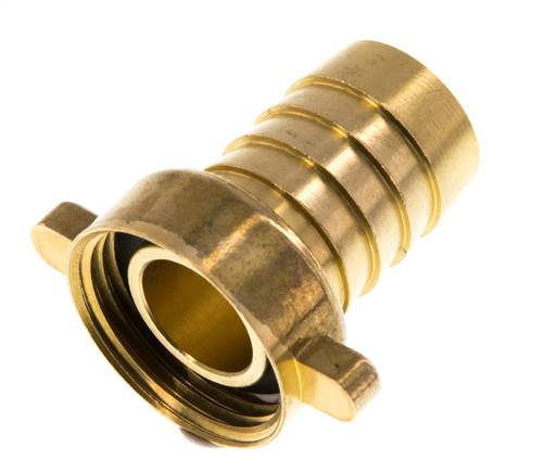 G 3/4'' x 19mm Messing Slangpilaar met NBR Afdichting en Vleugelmoer 16 Bar [2 Stuks]