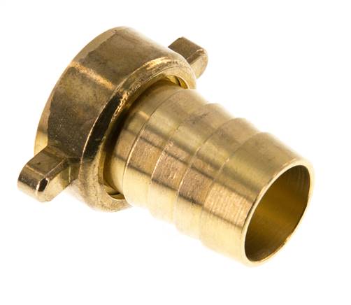 G 3/4'' x 19mm Messing Slangpilaar met NBR Afdichting en Vleugelmoer 16 Bar [2 Stuks]