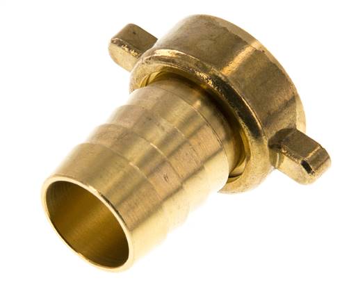 G 3/4'' x 19mm Messing Slangpilaar met NBR Afdichting en Vleugelmoer 16 Bar [2 Stuks]