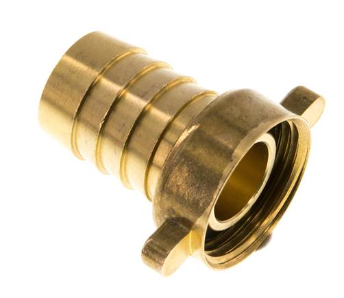 G 3/4'' x 19mm Messing Slangpilaar met NBR Afdichting en Vleugelmoer 16 Bar [2 Stuks]