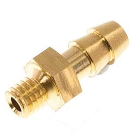 G1/8'' Mannelijk X 6mm Messing Slangpilaar 10 Bar