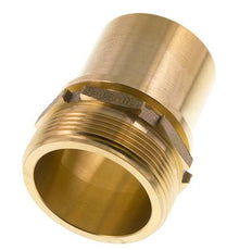 G 2'' Buitendraad x 50mm Messing Slangpilaar met Veiligheidskraag DIN 2817