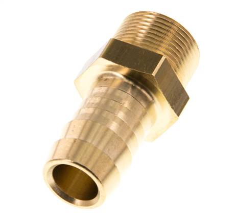 M24x1.5 Buitendraad x 19mm Messing Slangpilaar 16 Bar