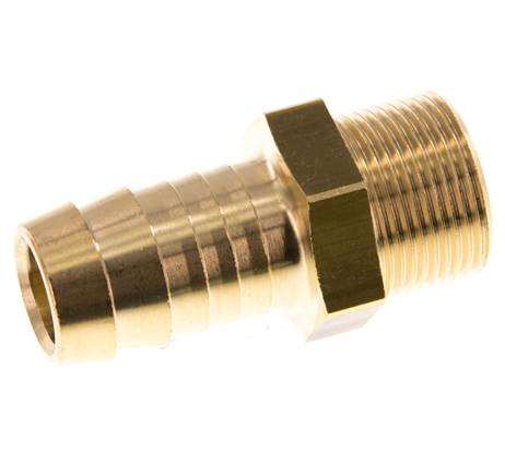 M24x1.5 Buitendraad x 19mm Messing Slangpilaar 16 Bar