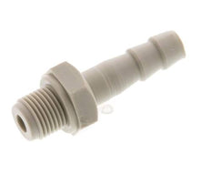 G 1/8'' Buitendraad x 6mm Polypropylene (PP) Slangpilaar 10 Bar