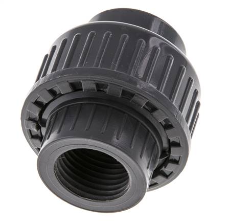 PVC Rechte Lijmmof 20mm x Binnendraad Rp 1/2'' EPDM