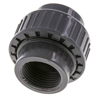 PVC Rechte Lijmmof 32mm x Binnendraad Rp 1'' EPDM