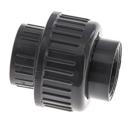 PVC Rechte Lijmmof 20mm x Binnendraad Rp 1/2'' EPDM