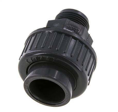 PVC Rechte Lijmmof 25mm x Buitendraad R 3/4'' FKM