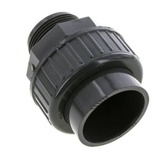 PVC Rechte Lijmmof 50mm x Buitendraad R 1-1/2'' FKM