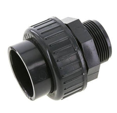 PVC Rechte Lijmmof 50mm x Buitendraad R 1-1/2'' FKM