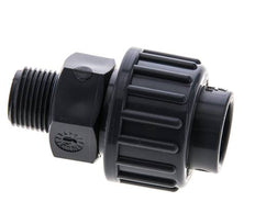 PVC Rechte Lijmmof 16mm x Buitendraad R 3/8 '' FKM