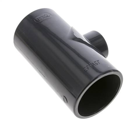 PVC Adapter T-stuk Lijmmof 75 tot 40mm