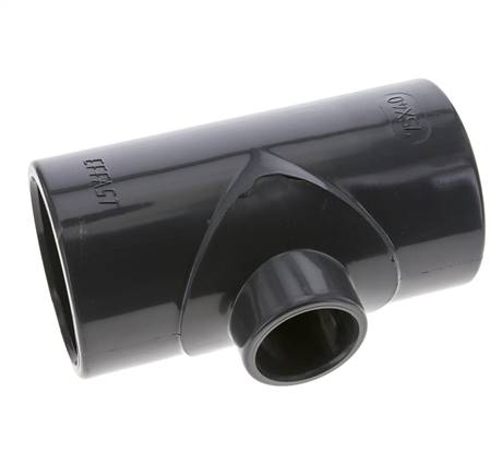 PVC Adapter T-stuk Lijmmof 75 tot 40mm