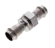 Perskoppeling wartelmoer - 22mm Persmof - RVS Vlakke Afdichting