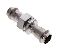Perskoppeling wartelmoer - 22mm Persmof - RVS Vlakke Afdichting