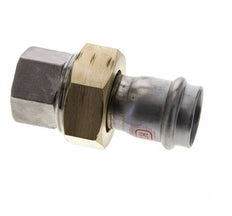 Perskoppeling wartelmoer - 28mm & Rp 1'' Persmof - RVS Vlakke Afdichting