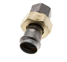 Perskoppeling wartelmoer - 28mm & Rp 1'' Persmof - RVS Vlakke Afdichting