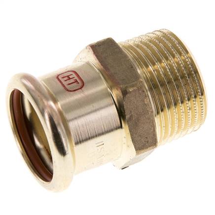 Perskoppeling - 28mm Persmof & R 1'' Buiseinde - Koperlegering