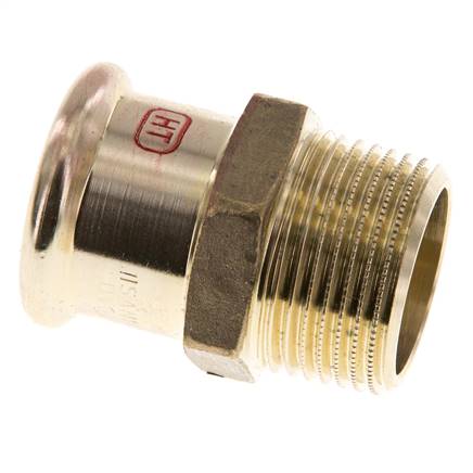 Perskoppeling - 28mm Persmof & R 1'' Buiseinde - Koperlegering