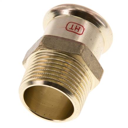 Perskoppeling - 28mm Persmof & R 1'' Buiseinde - Koperlegering