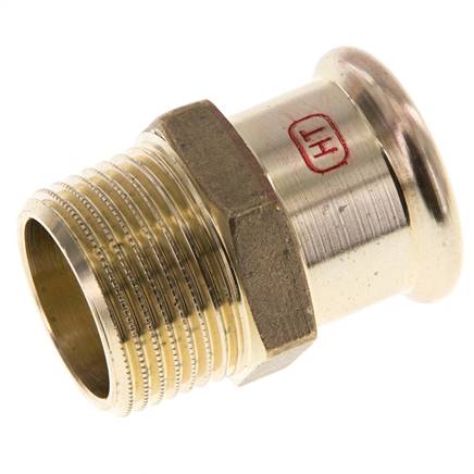 Perskoppeling - 28mm Persmof & R 1'' Buiseinde - Koperlegering