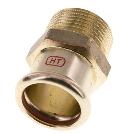 Perskoppeling - 28mm Persmof & R 1'' Buiseinde - Koperlegering