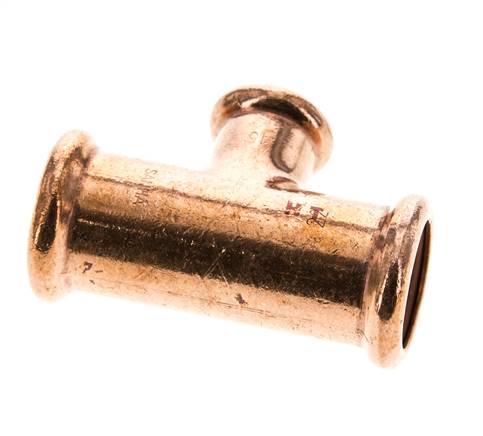 Tee Press Fitting - 15mm & 22mm Persmof - Koperlegering