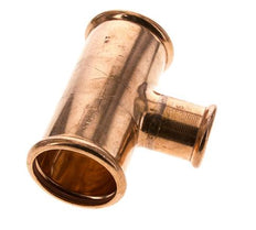 Tee Press Fitting - 35mm & 54mm Persmof - Koperlegering