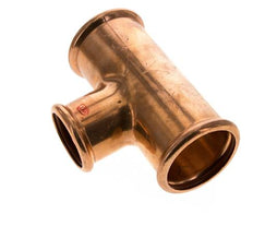 Tee Press Fitting - 42mm & 54mm Persmof - Koperlegering