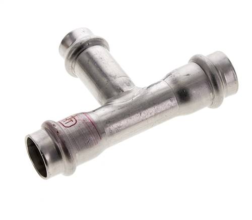 Tee Press Fitting - 15mm & 18mm Persmof - RVS