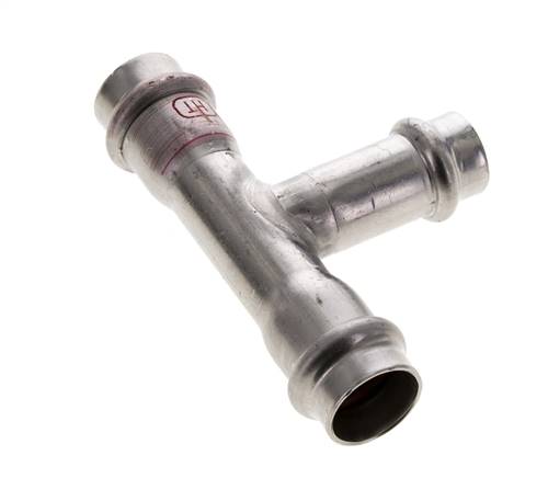 Tee Press Fitting - 15mm & 18mm Persmof - RVS