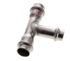 Tee Press Fitting - 15mm & 18mm Persmof - RVS