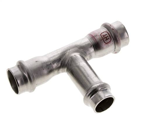 Tee Press Fitting - 15mm & 18mm Persmof - RVS