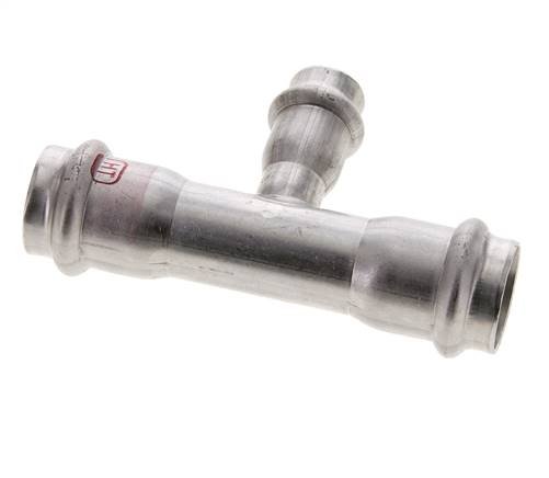 Tee Press Fitting - 15mm & 22mm Persmof - RVS