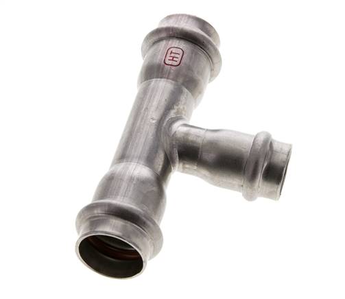 Tee Press Fitting - 18mm & 22mm Persmof - RVS