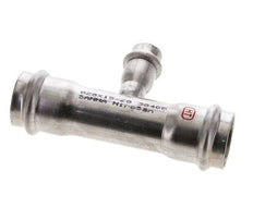 Tee Press Fitting - 15mm & 28mm Persmof - RVS