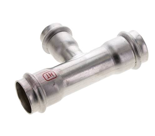 Tee Press Fitting - 22mm & 28mm Persmof - RVS