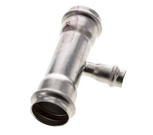 Tee Press Fitting - 15mm & 35mm Persmof - RVS