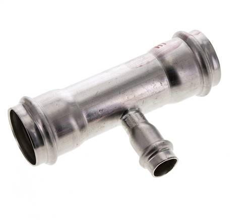Tee Press Fitting - 15mm & 35mm Persmof - RVS